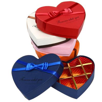 China Recycled Materials Customized Heart Shaped Exquisite Food Gift Boxes Luxury Chocolate Bar Packaging Paper Box for sale