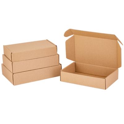 China Recycled Materials Logo Custom Size Corrugated Clothing Custom Packing Box For Packiging for sale