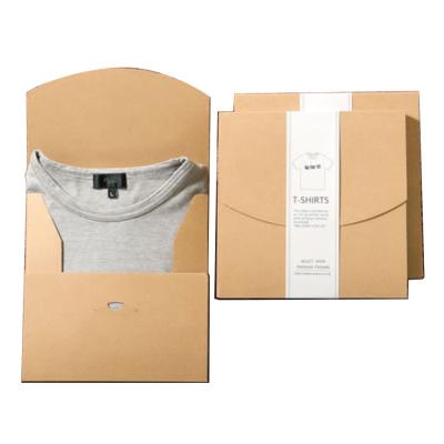 China Recycled Materials Personalized Custom Printed Logo Paper Cloth Premium T-shirt T-shirt Box Apparel Packaging Boxes For Clothing for sale