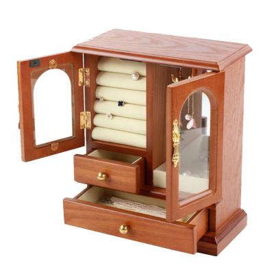 China High Quality Luxury Wooden Ring Jewelry Box Decorative Wood Storage Boxes Jewelry Storage Box For Home Decoration for sale