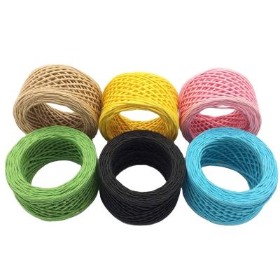 China DIY decoration raffia paper ribbon twine, paper cord for craft and gift wrapping for sale