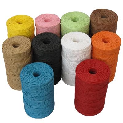 China DIY decoration 2MM paper twine 100yards, paper cord, 1 strand twisted paper cord usded in all kinds gift packing for sale