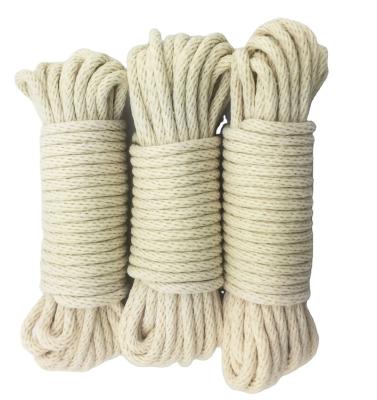 China Cotton Colored Braided Cotton Material 100% Cotton Rope for sale