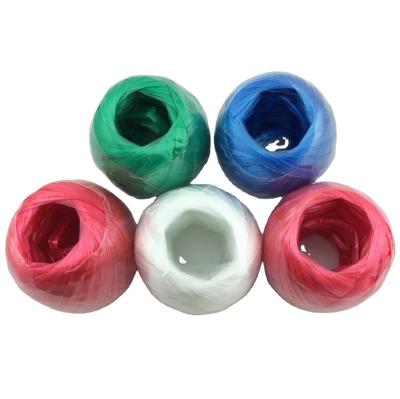 China 40g Colorful Ball Packing Straw Rope Polypropylene High Quality Baler Twist Twist PP Yarn for sale