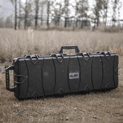 China Waterproof Glare All Weather Tactical Hunting Hard Gun Case With Wheel Use IP67 100% Water Proof Stream Zone Plastic Gun Case for sale