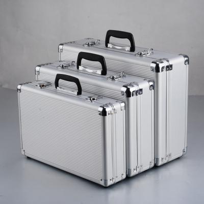 China Customized Size Portable Carry Case Tool Suitcase Small Aluminum Hard Aluminum Tool Case With Foam for sale