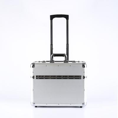 China Hairdresser Aluminum Shattering Aluminum Storage Box Waterproof Hard Tool Suitcase for sale