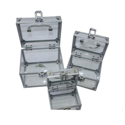 China Portable Clear Acrylic Makeup Case for sale