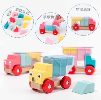 China DIY TOY Colored Building Blocks Children's Toy Baby Zoo Balance Beam Seesaw Stacked Building Blocks High Early Education Puzzle for sale