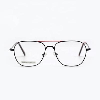 China Beautiful Double Bridge Metal 180718 Optical Frame Glasses for sale