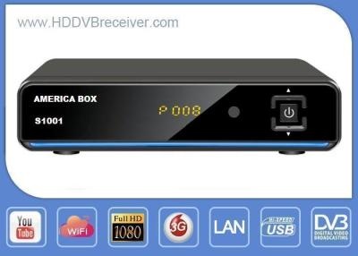 China Black America Box S1001 DVB Satellite Receiver With IKS 1GHz DDR3 for sale