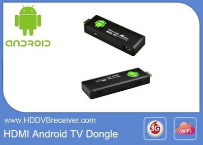 China Dual Core Android Smart TV Box / Smart Android IPTV Dongle Support 3G , Email for sale