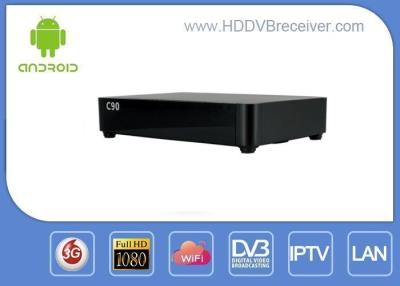 China Apoio terrestre WiFi do receptor do T2 do andróide DVB do núcleo do quadrilátero de Amlogic S805, 3G, XBMC à venda