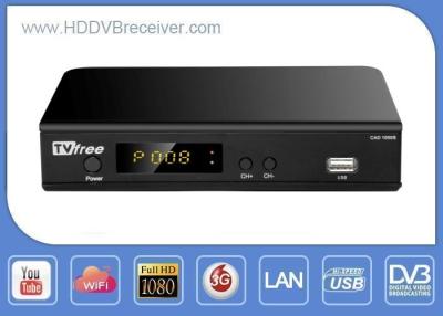 China 30W High Definition Digital Receiver Support 3G WIFI LAN / DVB Satellite Receiver for sale