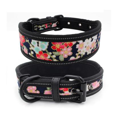 China New Dog Collars Luxury Adjustable Metal Buckle Popular Custom Waterproof PU Dog Collar And Leash Set for sale