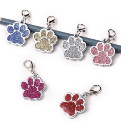 China High Quality Custom Engraved Paw Pet ID Tag Metal Pet Tags For Dogs Cats Pets Collars for sale