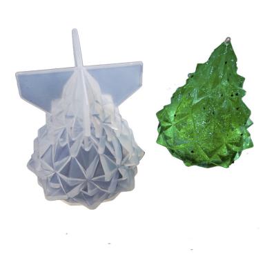 China Stocked Mold W051 Christmas Tree Decoration Mold Silicone Epoxy Mold For Small Light for sale