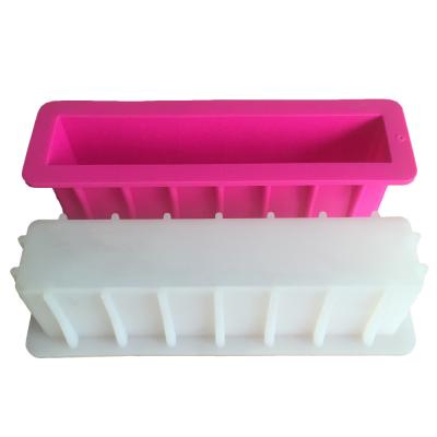 China 0434 DIY Viable 12 Inch Rectangular Handmade Toast Bread Mold Making Soap Silicone Mold for sale