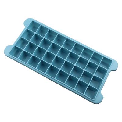 China 0661 DIY 24 Cell Viable 36 Cell Silicone Ice Tray, Food Grade Square Ice Cube Mold For Household Ice Box for sale