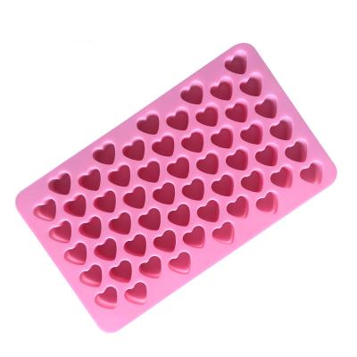 China Small Grid Love Chocolate Ice Cream Tray Cake Decoration 0494 55 Viable DIY Baking Mini Heart Shaped Silicone Mold for sale