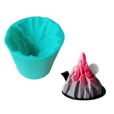 China Xiaoxueshan DIY Viable Chocolate Mold Cake Mousse Head Torch Iceberg 0292 Silicone Fondant Baking Mold for sale