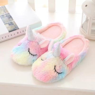 China Hot Selling Plush Toy Rainbow Tied Tied Unicorn Stuffed Plush Toy Slippers Plush Bag for sale