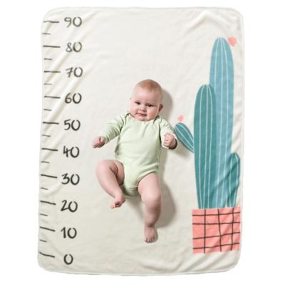 China New Home Style 2021 Baby Milestone Blanket Monthly Keepsake Accompany Baby Growth Take Photo Blanket for sale