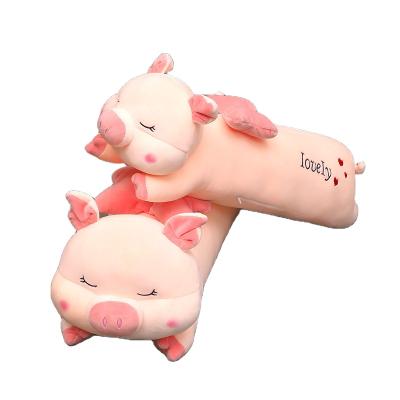 China Wholesale 60cm Long Plush Toy Soft Pink Pig Animal Toy Sleeping Pillow On The Sofa for sale