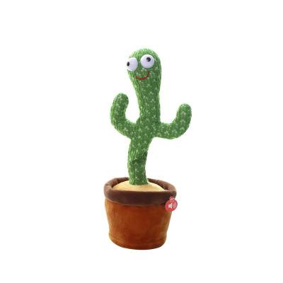 China Oyuncak New Plush Wholesale Plush Dancing Cactus Electric Doll Cute Stuffed Toy Twist Dancing Cactus Toy for sale