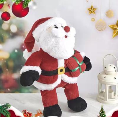 China High Quality Christmas Santa Claus Stuffed Soft Plush Toys Santa Claus /Snow Man/Penguin/Bear 40cm Wholesale OEM Custom Design for sale