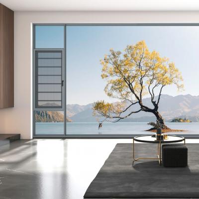 China Magnetic Screen GONHO Double Glazed Thermal Break Aluminum Fixed Casement Window for sale