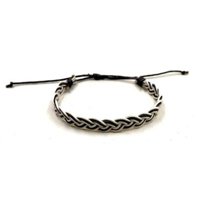 China BOHEMIA Hot Selling Handmade Cotton Wax Thread Friendship Braided Bracelet For Sale for sale