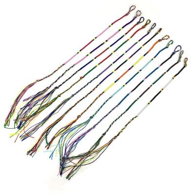 China Hot Ethnic Mix Ethnic Current Handmade Color Wrap Wholesale Cheap Rope Friendship Bracelets for sale