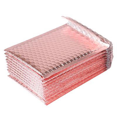 China Matte Pink Bubble Mailer Bag Self-Seal Envelope Waterproof Tearproof Shockproof Free Shipping With Air Bubbles For Clothing Packaging for sale