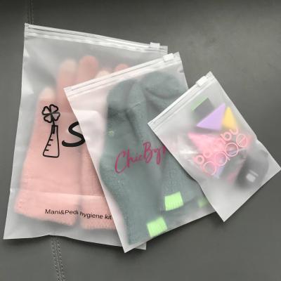 China Recyclable logo zipper lock custom packaging bags clothing PE bag printed plastic t-shirt poly bag for sale