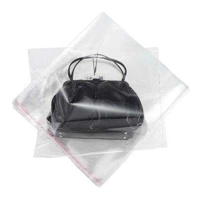 China Recyclable T-shirts Clothing Apparel Gifts Clear Cellophane Resealable OPP Bags Self Adhesive Sealing Bag for sale