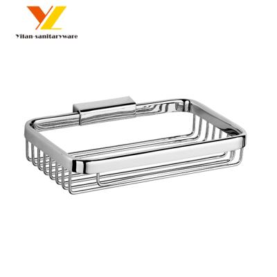 China Modern Bathroom Chromed Soap Basket Corner Soap Dish Holder for sale