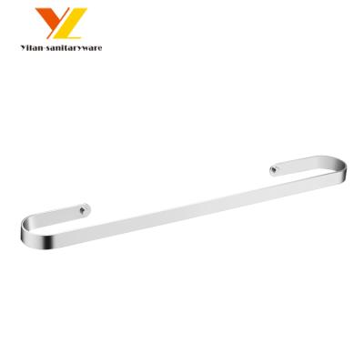 China Modern Bath Accessory Set Wall Towel Rail Bathroom Stainless Steel Single Towel Rack for sale