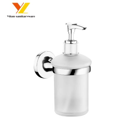 China Classic Chrome Liquid Hand Soap Dispenser Foam Dispenser Stand Holder Zinc Manual Hand Wash Soap Dispenser for sale