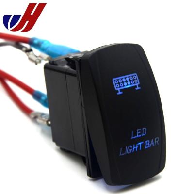 China ATV 12V 24V LED Auto ON-OFF Waterproof Marine Rocker Switches Light for sale