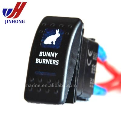 China Electronic/Marine/Jeep/Boat 12V RV SUV Truck 3 Way Double Jet Rocker Switch for sale