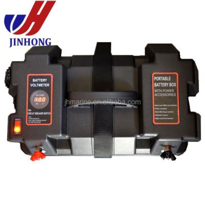 China 12V Ourdoor Caravan Marine Caravan Battery Box Multifunctional Plastic Car for sale