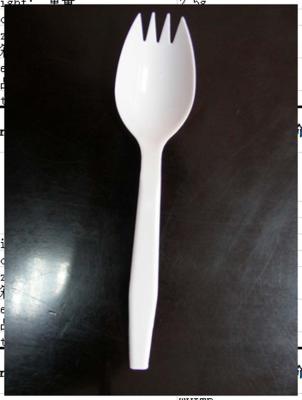 China 30mm Eco Friendly Disposable Plastic Cutlery White Plastic Spork For Cereal for sale