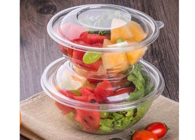 China Eco Friendly PET Clear Disposable Salad Boxes With Lids 16oz 24oz 32oz for sale