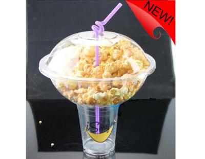 China 500ml Plastic Disposable Smoothie Cups For Milky Tea , Popcorn Bowl 1000ml for sale