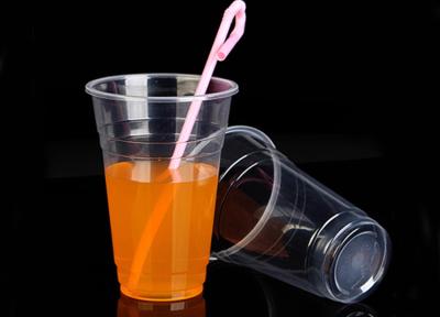 China 520ml 132mm Height Clear Disposable Smoothie Cups For Milky Tea Unbreakable for sale