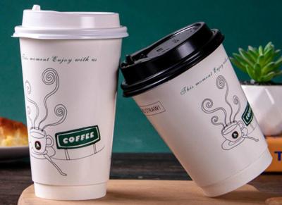 China Hot Beverage Disposable Paper Cups , 16 Oz Disposable Coffee To Go Cups for sale