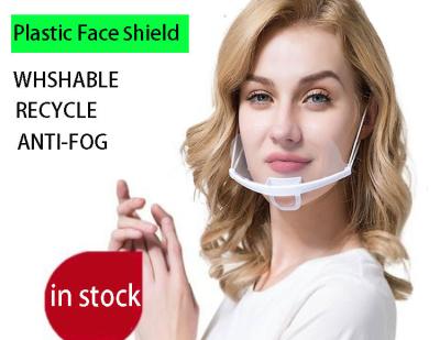 China Washable Plastic Mouth shield Restaurant Food Clear Plastic Face shield for sale