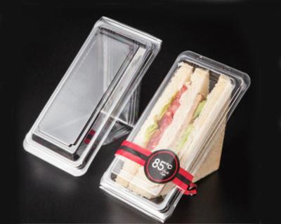 China Triangle Design Disposable Sandwich Container small and big size cake for sale