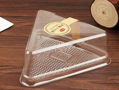 China Triangle cake box mousse cut into boxes sandwich to takeout baking disposable boxes for sale